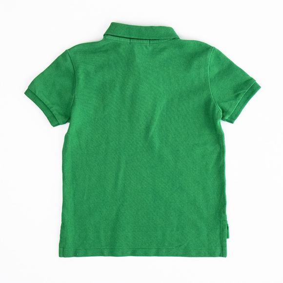 NWT Polo Ralph Lauren Little Boys Mesh Polo Shirt Green Pony Orange $49 - Size 5 - Picture 6 of 9